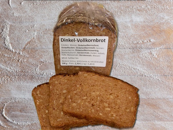 Dinkelvollkorn (Schwarzbrot)